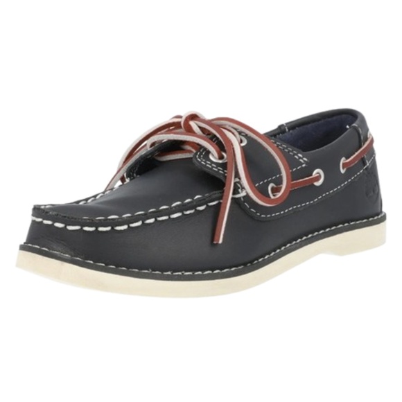 Timberland Boat shoes seabury navy blue leather kids - Picture 1 of 7